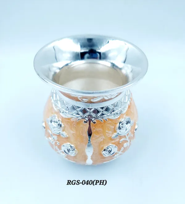 German_Silver_Floral_Embossed_Decorative_Lota_Pooja_Kalash