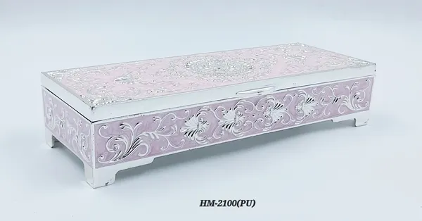German_Silver_Purple_Enamel_Floral_Engraved_Jewelry_And_Dry_Fruit_Storage_Box