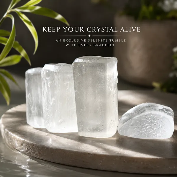Howlite_Bracelet_With_Free_Selenite_Tumble
