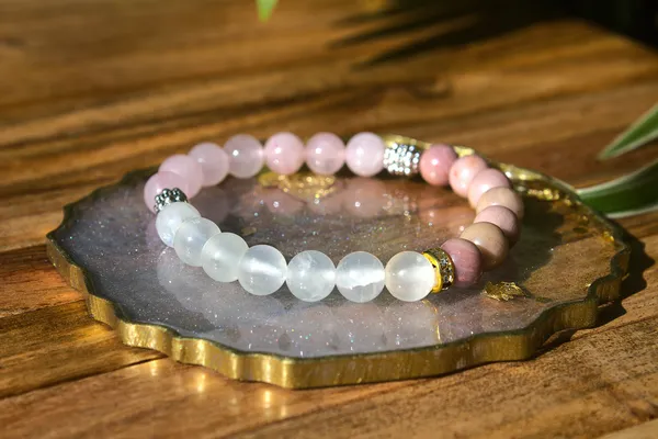 Selenite_Rose_Quarts_Strawberry_Heart_Healing_Aura_Cleansing_Bracelet