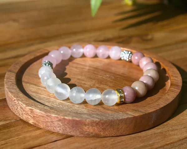 Selenite_Rose_Quarts_Strawberry_Heart_Healing_Aura_Cleansing_Bracelet