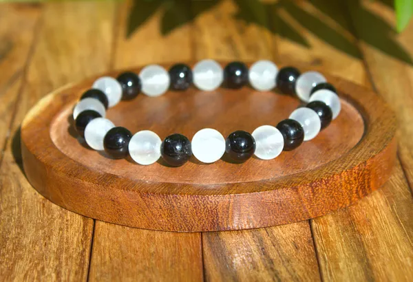 Selenite_Black_Tourmaline_Aura_Protection_Bracelet