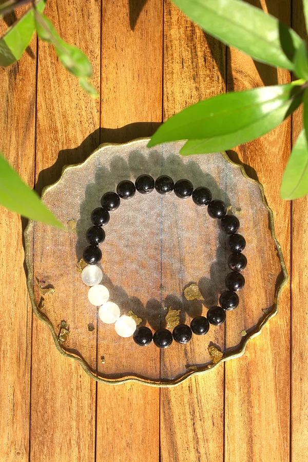 Tourmaline_4_Selenite_Bracelet_With_Free_Selenite_Tumble_Aura_Shield_Bracelet
