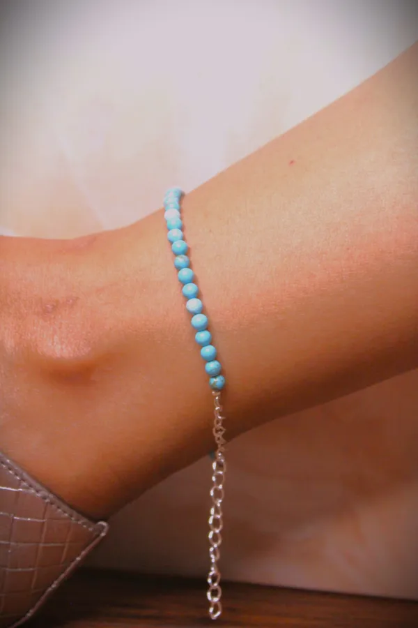 Turquoise_4mm_Anklets