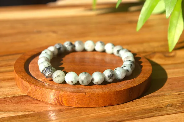 Kiwi_Jasper_Bracelet_With_Free_Selenite_Tumble