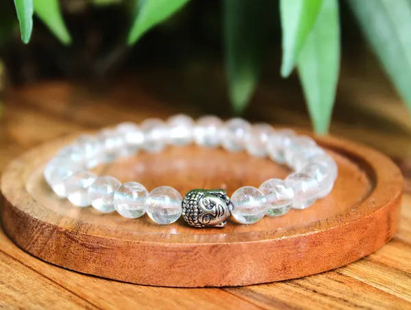 Clear_Quartz_Bracelet_With_Free_Selenite_Tumble