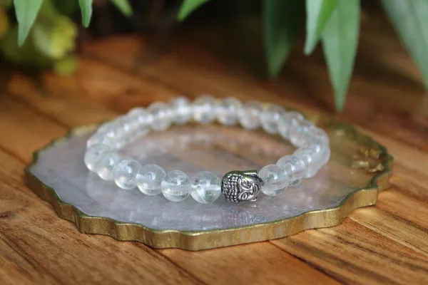 Clear_Quartz_Bracelet_With_Free_Selenite_Tumble