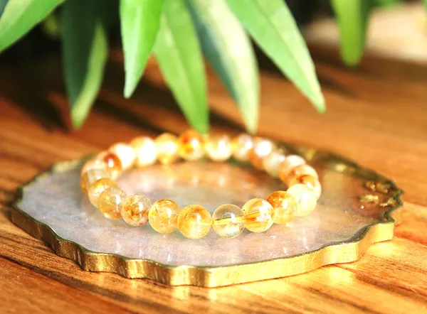 Aaa_Brazilian_Citrine_Bracelet_With_Free_Selenite_Tumble