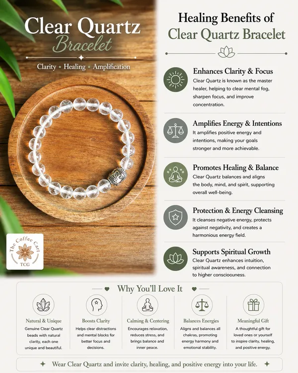 Clear_Quarts_Bracelet_With_Free_Selenite_Tumble