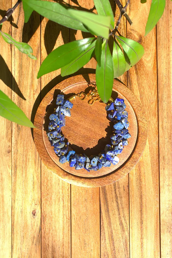 Lapis_Lazuli_Square_Bead_Bracelet_With_Free_Selenite_Tumble