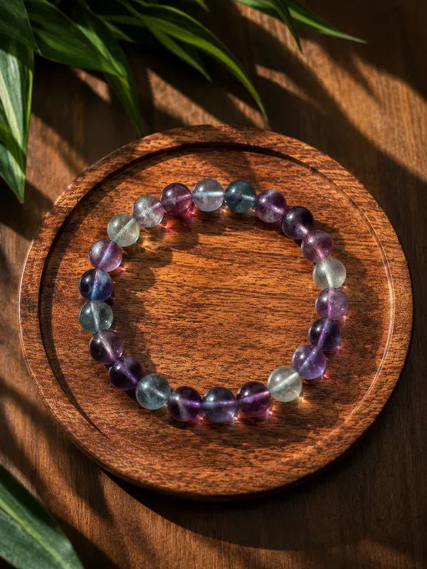 Multi_Fluorite_Bracelet_With_Free_Selenite_Tumble