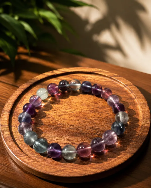 Multi_Fluorite_Bracelet_With_Free_Selenite_Tumble