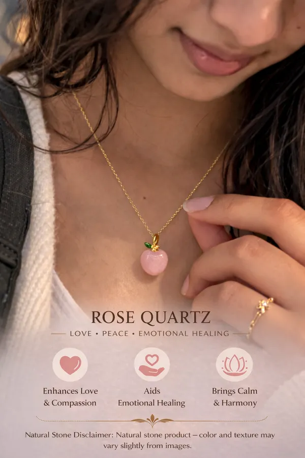 Rose_Quartz_Apple_Pendant_With_Gold_Chain