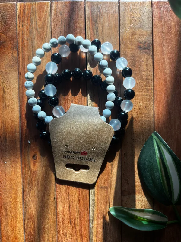 Zenora_Bracelet_Stack_With_Free_Selenite_Tumble