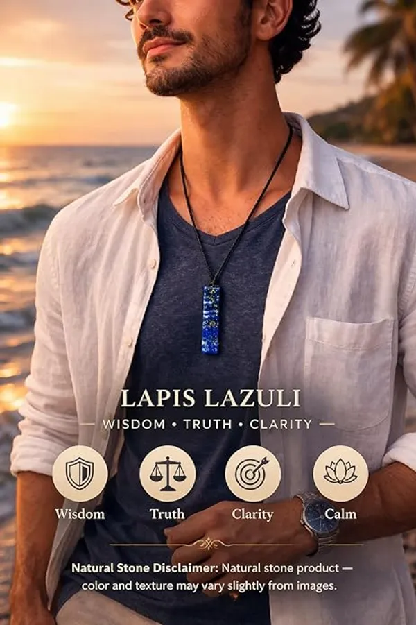 Rectangle_Lapis_Lazuli_Crystal_Necklace_For_Men_Adjustable_Black_Cord