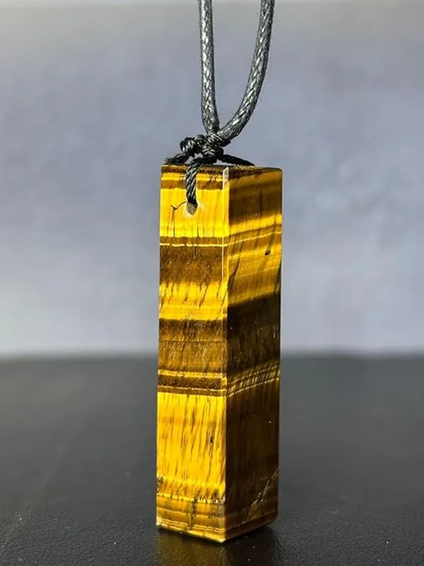 Rectangle_Tiger_S_Eye_Crystal_Necklace_For_Men_Adjustable_Black_Cord