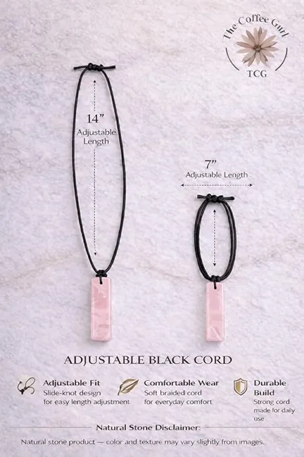Rectangle_Rose_Quartz_Crystal_Necklace_For_Men_Adjustable_Black_Cord