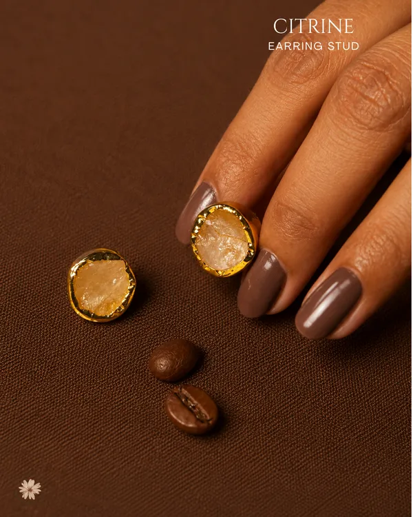 Citrine_Stud_Earrings_Golden_Collection