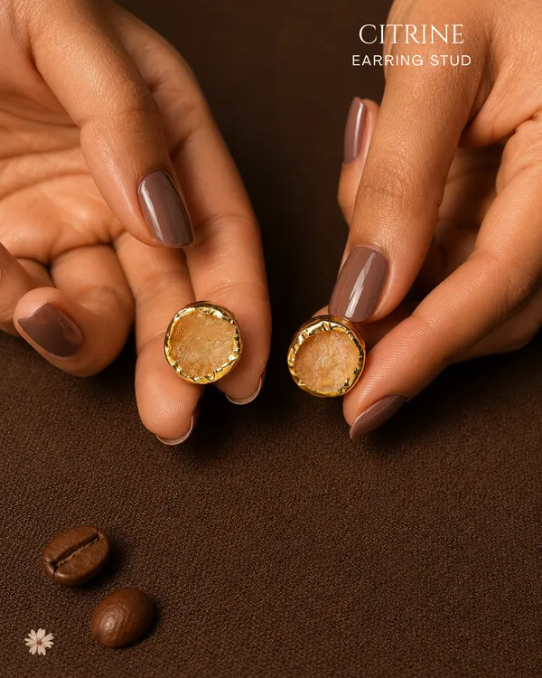 Citrine_Stud_Earrings_Golden_Collection