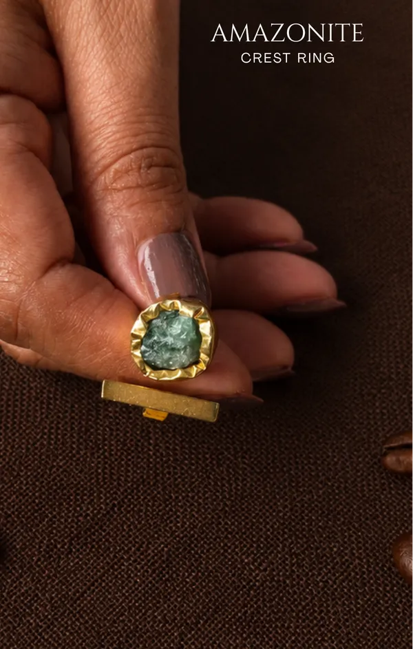 Amazonite_Crest_Ring_Golden_Collection