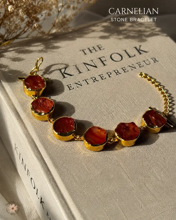 Carnelian_Stone_Bracelet_Golden_Collection
