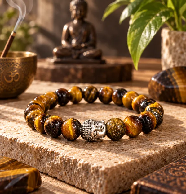 Tiger_S_Eye_Bracelet_With_Free_Selenite_Tumble