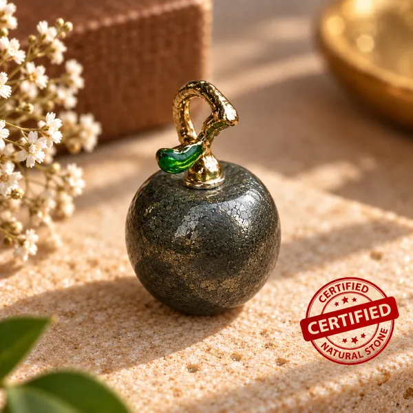 Pyrite_Apple_Pendant_With_Gold_Chain