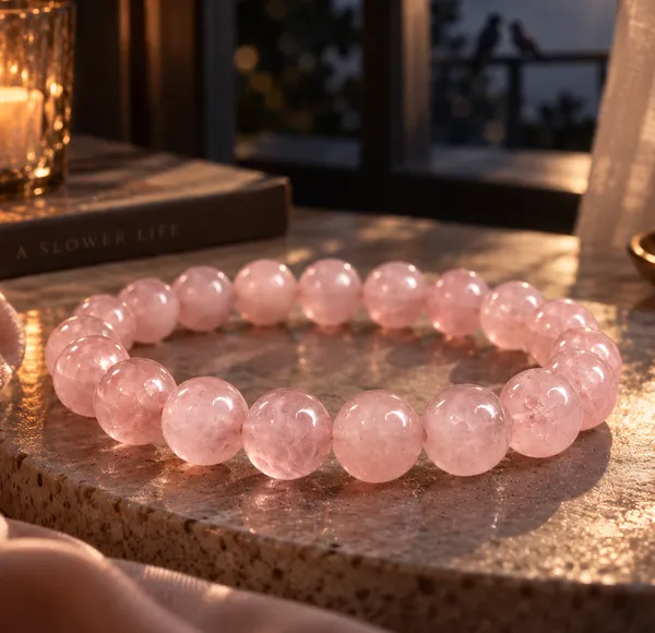 Rose_Quartz_Bracelet_With_Free_Selenite_Tumble