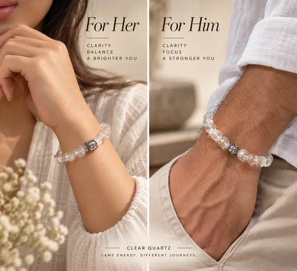 Clear_Quartz_Bracelet_With_Free_Selenite_Tumble