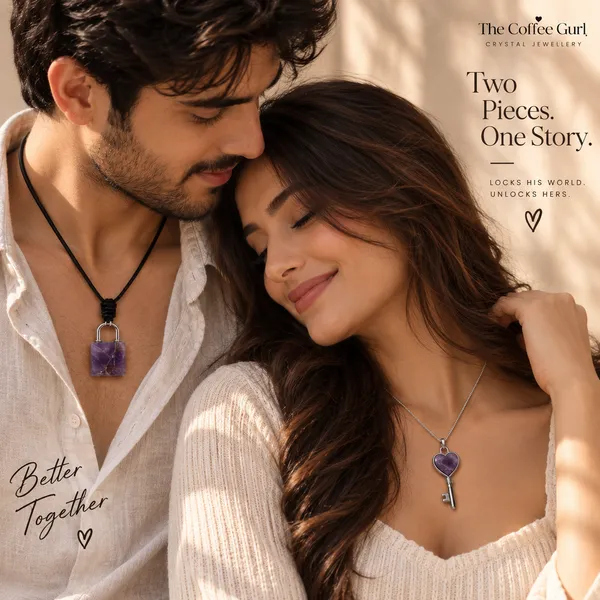 Amethyst_Lock_Key_Couples_Pendant