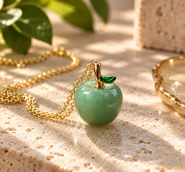 Green_Aventurine_Apple_Pendant_With_Gold_Chain
