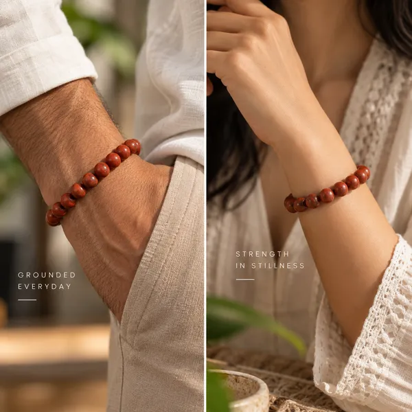 Red_Jasper_Bracelet_With_Free_Selentile_Tumble