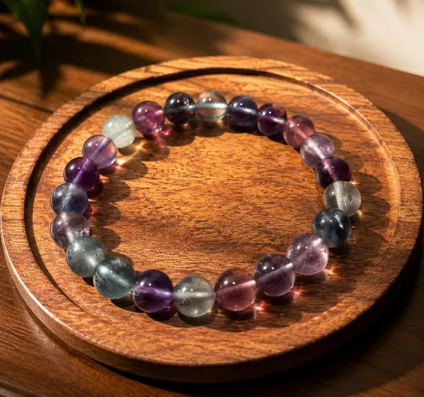 Multi_Fluorite_Bracelet_With_Free_Selenite_Tumble