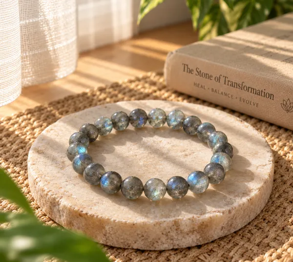 Aaa_Labradorite_Bracelet_With_Free_Selenite_Tumble