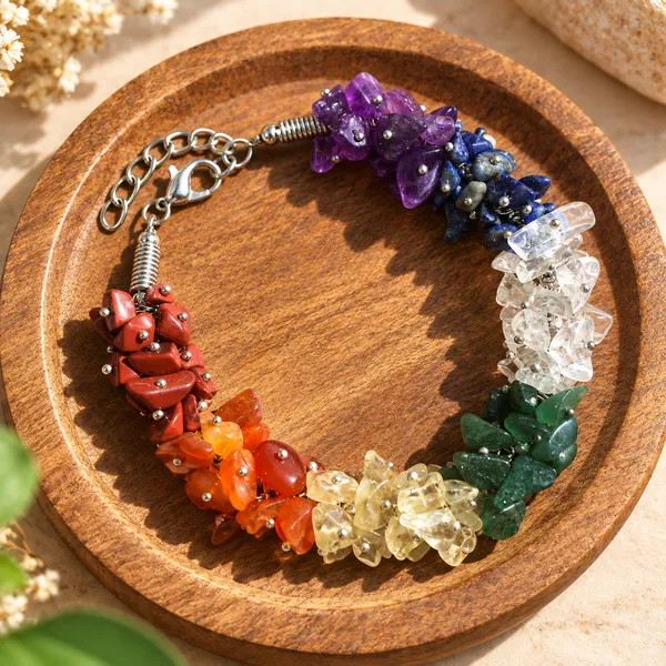Woman_S_7_Chakra_Chip_Bracelet_With_Free_Selenite_Tumble