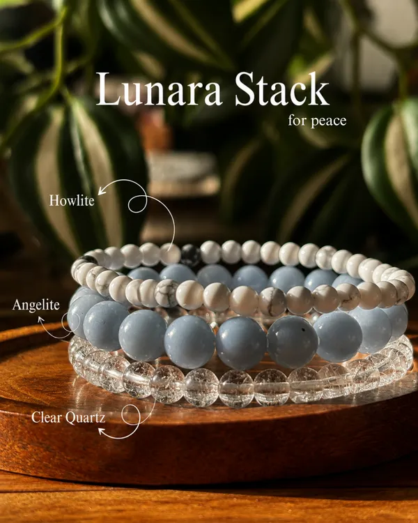 Lunara_Bracelet_Stack_With_Free_Selenite_Tumble