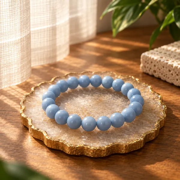 Angelite_Bracelet_With_Free_Selenite_Tumble
