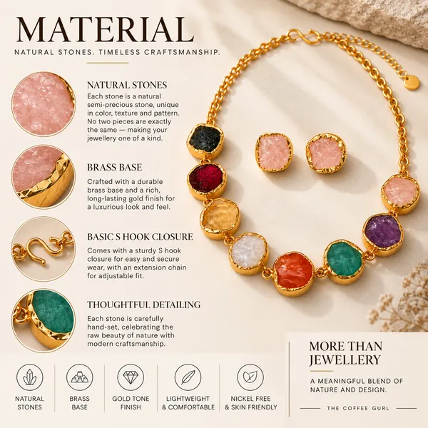 Multi_Stone_Single_Layer_Stone_Necklace_Set_Golden_Collection