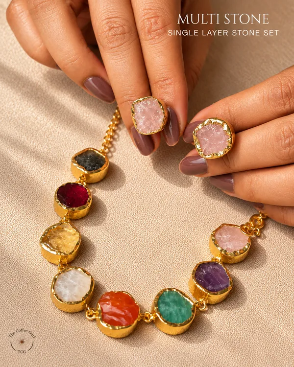 Multi_Stone_Single_Layer_Stone_Necklace_Set_Golden_Collection