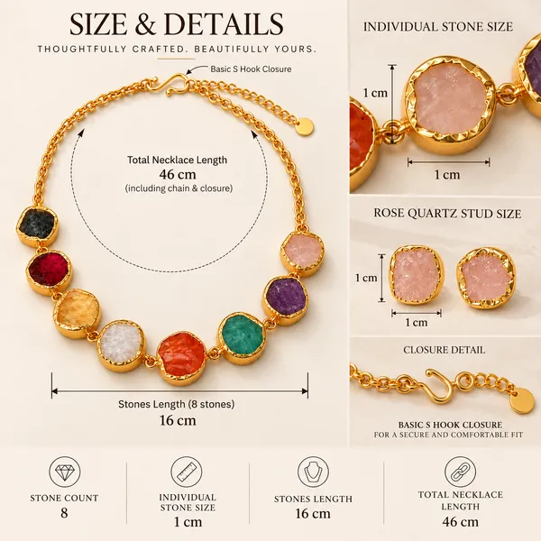 Multi_Stone_Single_Layer_Stone_Necklace_Set_Golden_Collection