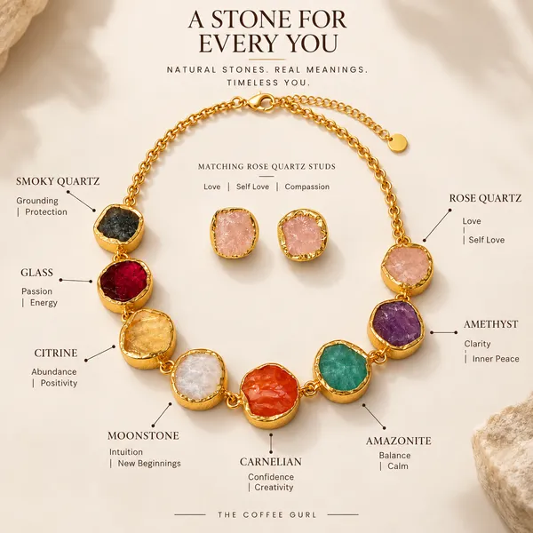 Multi_Stone_Single_Layer_Stone_Necklace_Set_Golden_Collection
