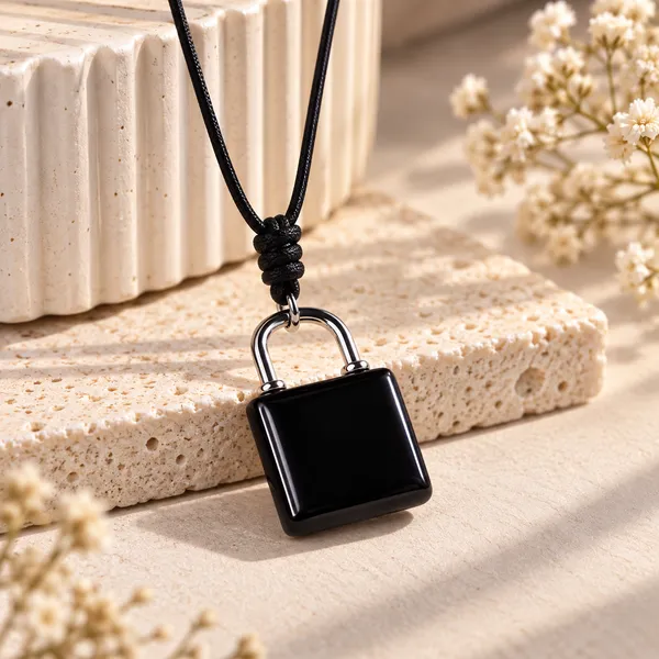 Tourmaline_Lock_Key_Couple_Pendant