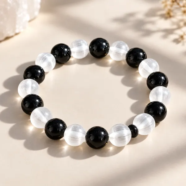 Selenite_Black_Tourmaline_Aura_Protection_Bracelet