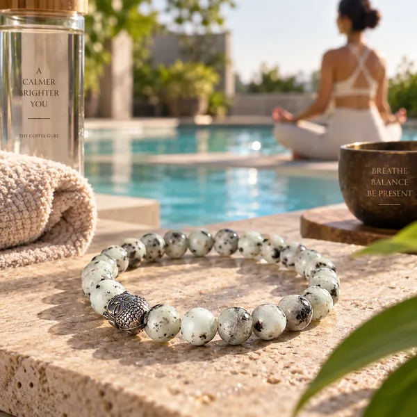 Kiwi_Jasper_Bracelet_With_Free_Selenite_Tumble