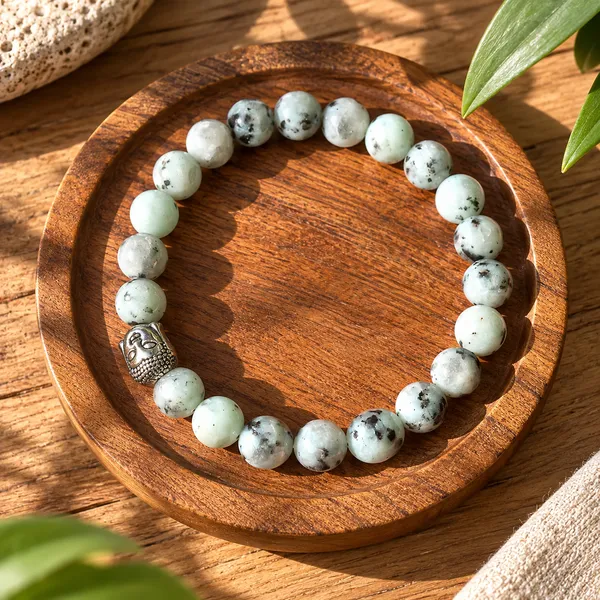 Kiwi_Jasper_Bracelet_With_Free_Selenite_Tumble