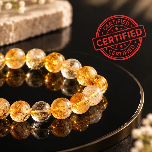 Aaa_Brazilian_Citrine_Bracelet_With_Free_Selenite_Tumble