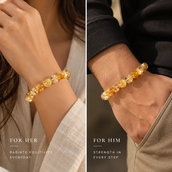 Aaa_Brazilian_Citrine_Bracelet_With_Free_Selenite_Tumble
