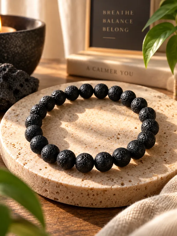 Lava_Bracelet_With_Free_Selenite_Tumble