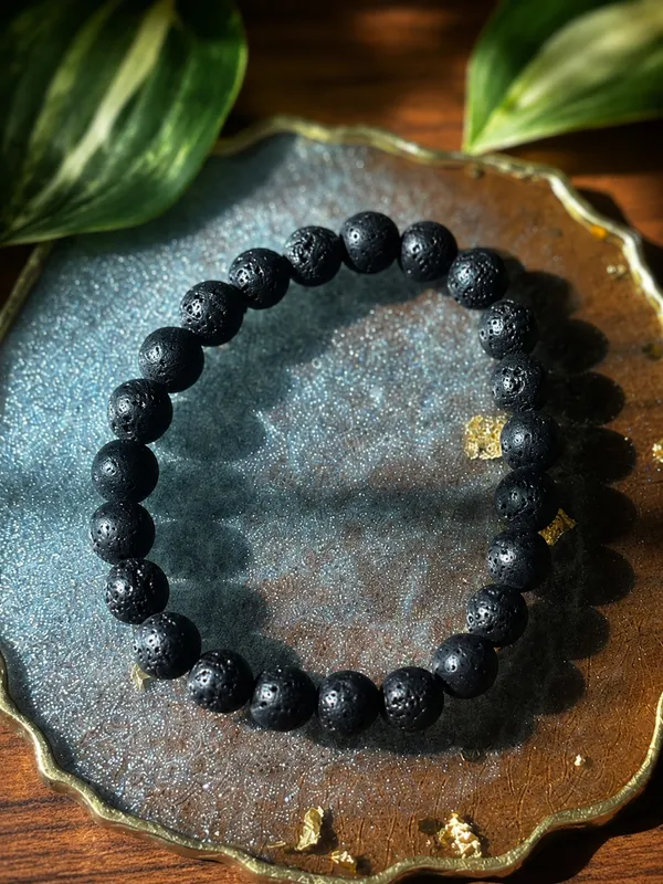 Lava_Bracelet_With_Free_Selenite_Tumble