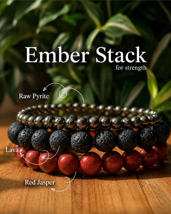 Ember_Bracelet_Stack_With_Free_Selenite_Tumble
